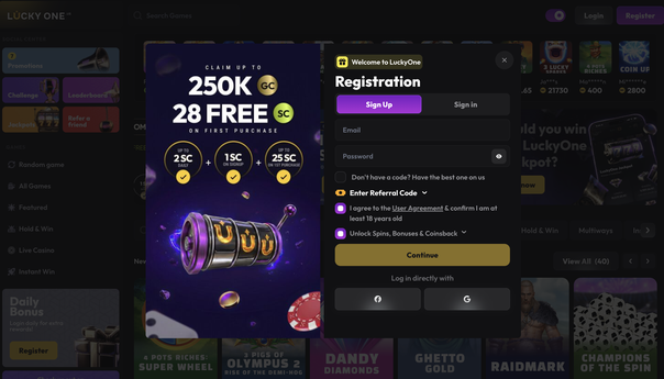 lucky one casino Gameplay
